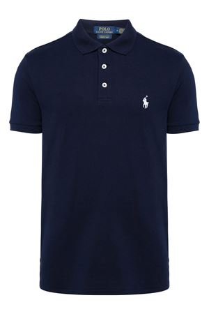 Blue cotton polo shirt RALPH LAUREN | 710941439003NAVY